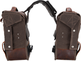 Throw-over Saddlebag — Wet-Waxed Cotton/Leather
