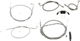 Standard Stainless Braided Handlebar Cable/Brake Line Kit