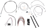 Complete Stainless Braided Handlebar Cable/Brake Line Kit