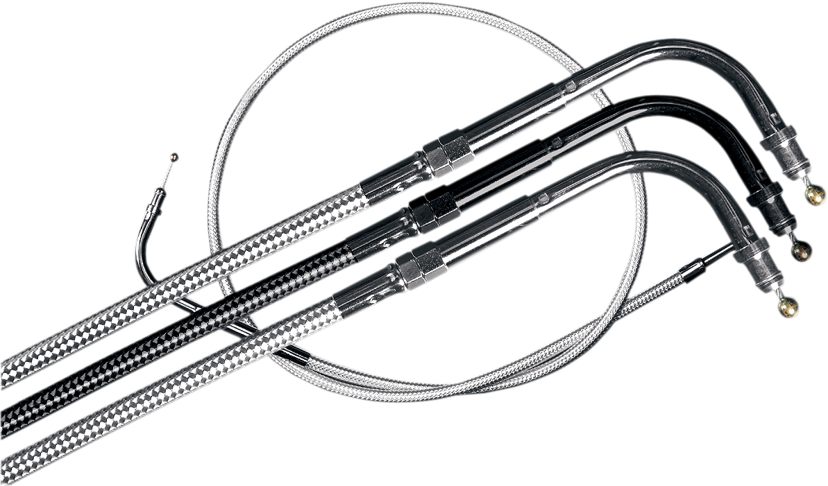 Sterling Chromite II® Braided Throttle Cable for Harley-Davidson - 39-1/2"