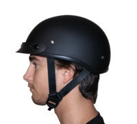 D.O.T. DAYTONA SKULL CAP W/O VISOR- HI-GLOSS BLACK