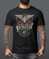 Traditional Flying  Eagle Black T-shirt Free Shipping