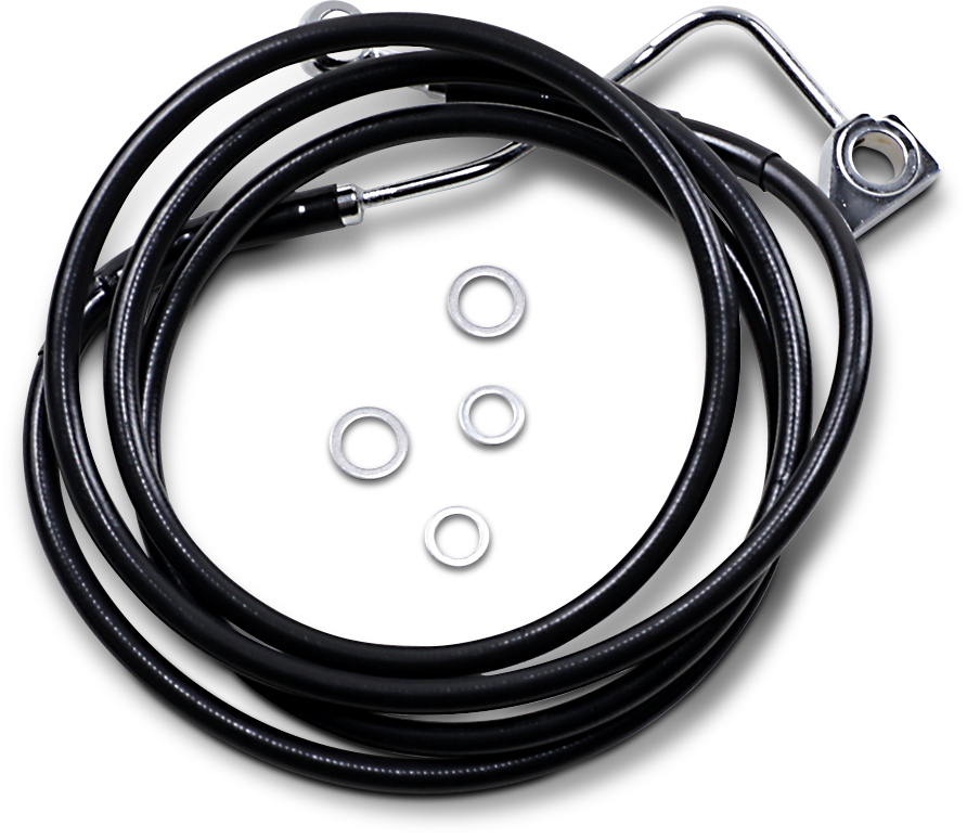 Extended Length Black Vinyl Brake Line Kit [2/2]