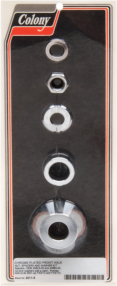 Axle Spacer/Nut Kit