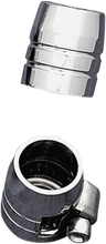 Grooved Chrome Hose Ends with Clamp