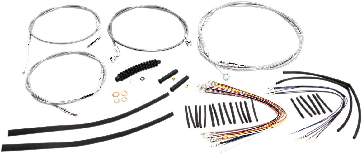 XR Handlebar Installation Kit - 15"-17" Ape Hangers - '07-'10 FLST - Stainless Steel