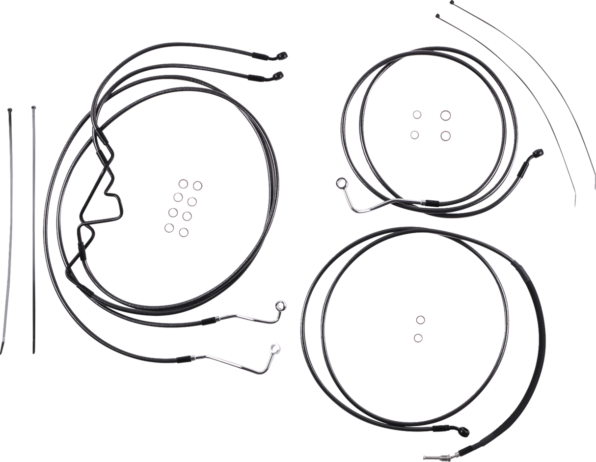 Black Pearl™ Designer Handlebar Installation Kit - 6" - '17-'20 FLHR