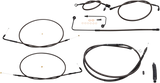 Standard Midnight Braided Handlebar Cable/Brake Line Kit — Ape Hanger