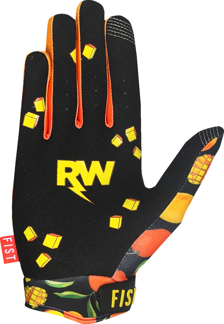Youth Strapped R-Willy Red Label Mango Madness Gloves (Ages 8-14)
