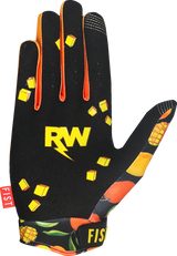 Youth Strapped R-Willy Red Label Mango Madness Gloves (Ages 8-14)