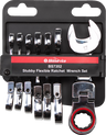 Stubby Flex Head Ratchet Combination Wrench Set