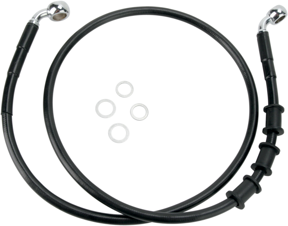 Extended Length Black Vinyl Brake Line Kit [2/2]