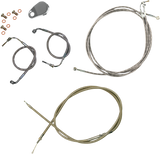 Standard Stainless Braided Handlebar Cable/Brake Line Kit