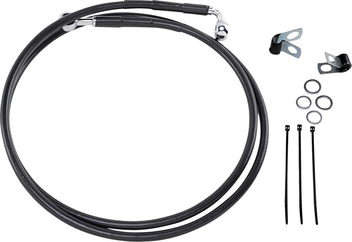 Extended Length Black Vinyl Brake Line Kit [2/2]