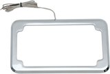 Beveled License Plate with Lights