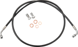 Black Braided Brake Line Kit