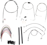 Complete Stainless Braided Handlebar Cable/Brake Line Kit