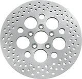 Polished Stainless Steel Drilled Brake Rotor