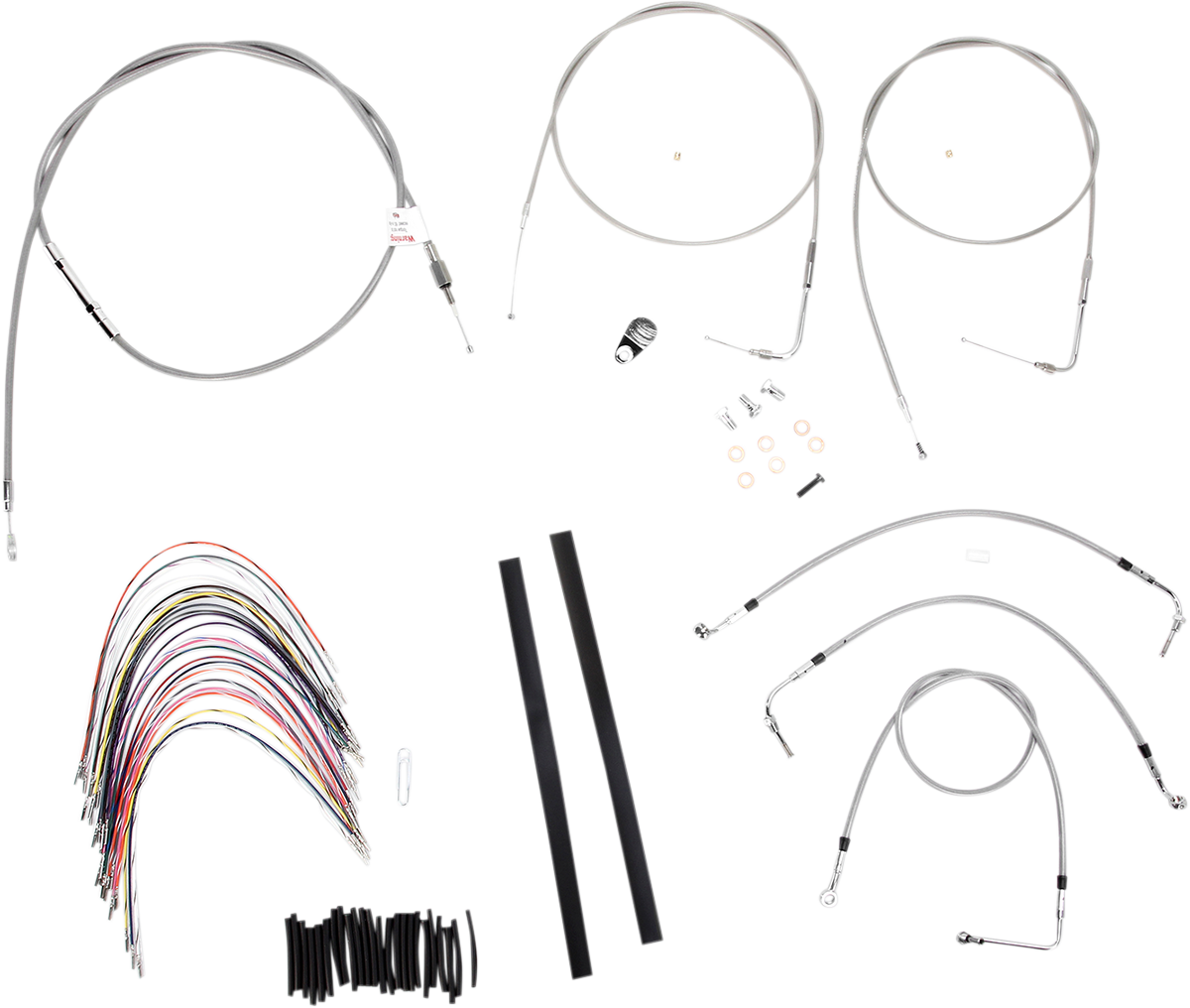 Complete Stainless Braided Handlebar Cable/Brake Line Kit