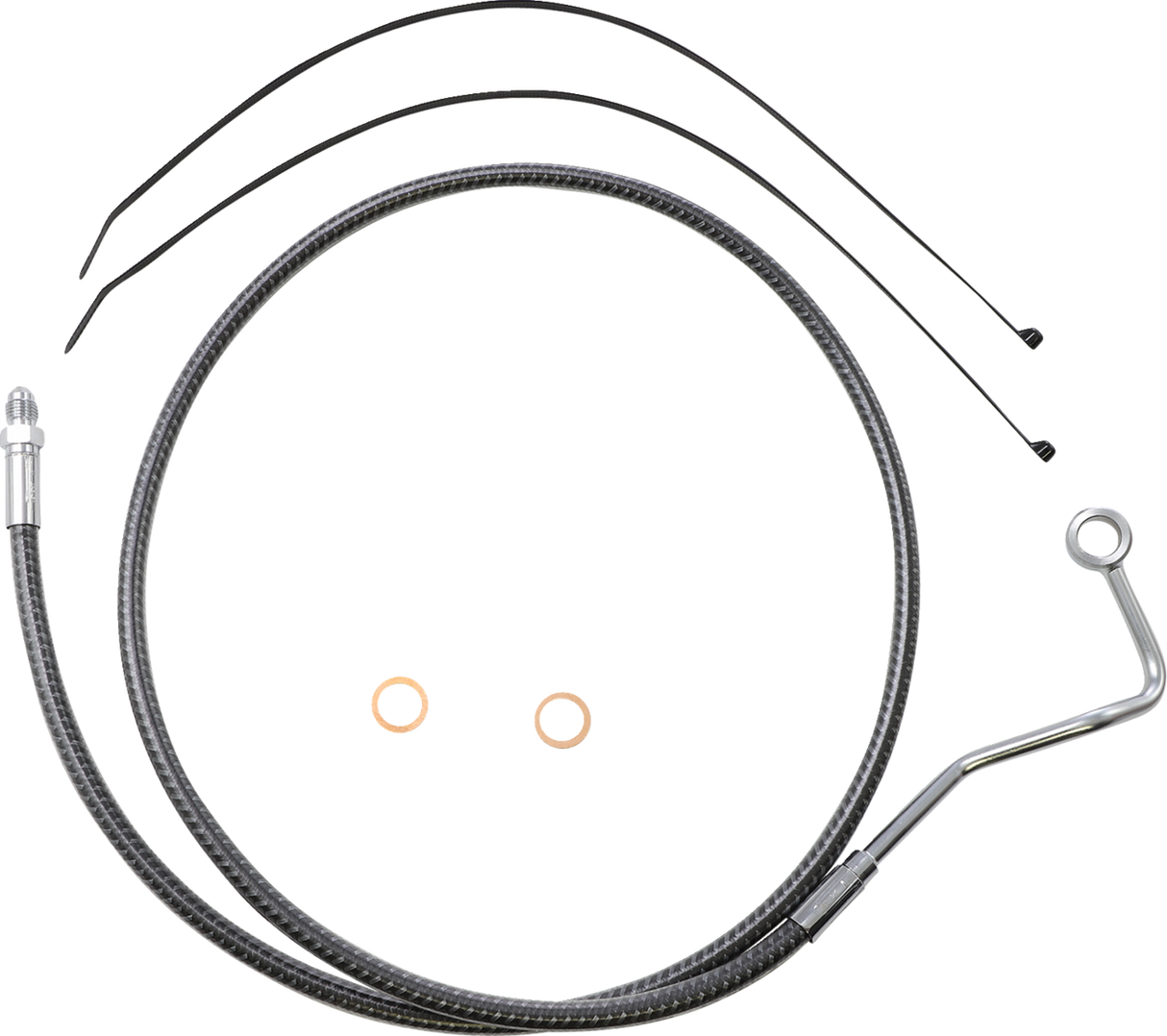 Brake Line - Carbon Fiber - Mid - ABS - FLHT