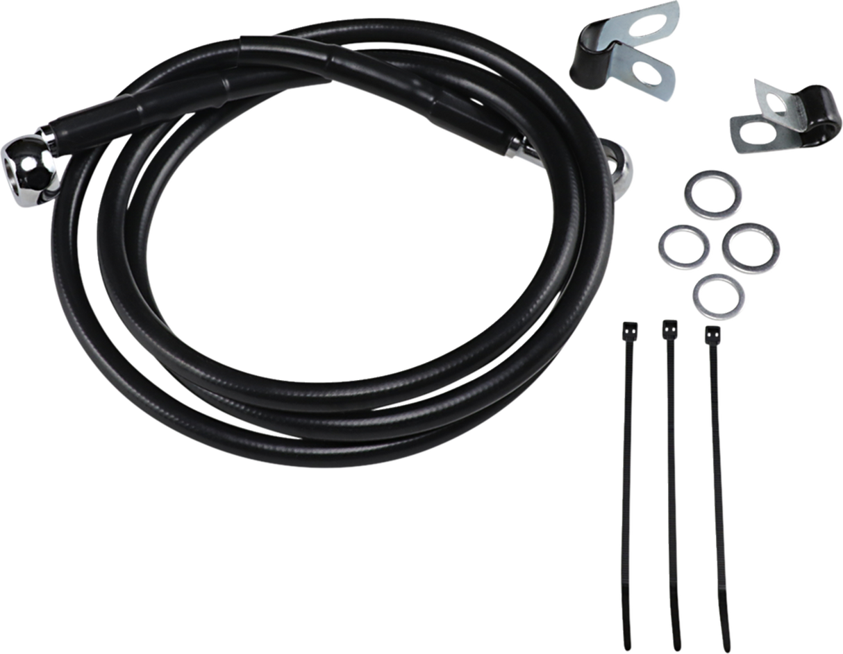 Extended Length Black Vinyl Brake Line Kit [2/2]