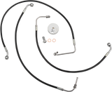 Black Braided Brake Line Kit