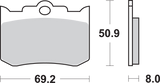 Sintered Metal Caliper Brake Pad