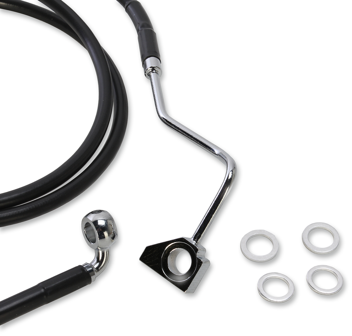 Extended Length Black Vinyl Brake Line Kit [2/2]