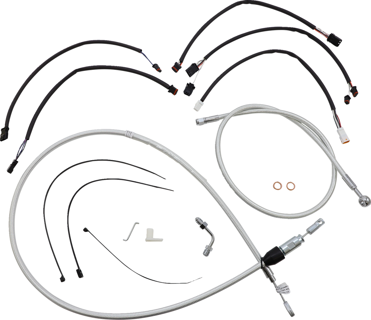 Sterling Chromite II® Designer Handlebar Installation Kit - 15"-17" - '18-'24 Softail