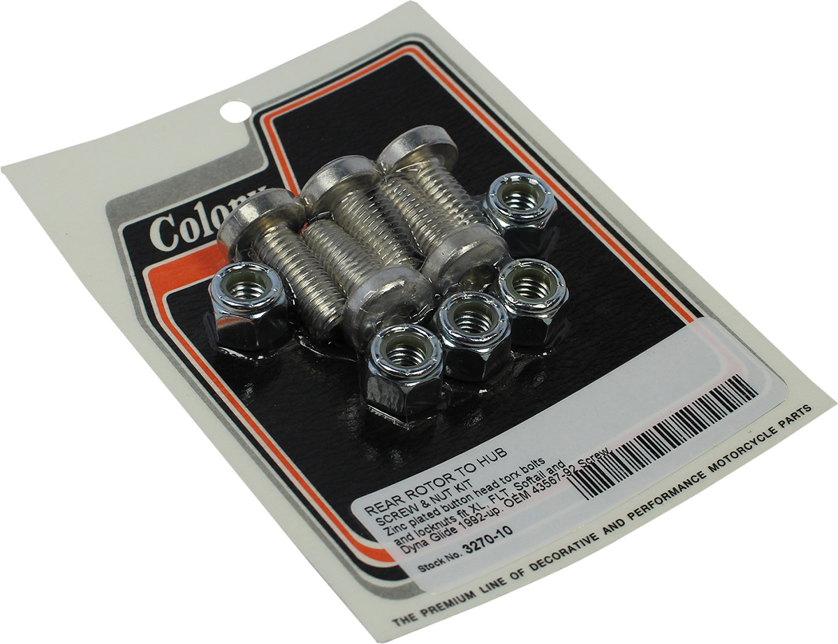 Rear Brake Rotor Bolt/Nut Kit