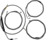 Standard Stainless Braided Handlebar Cable/Brake Line Kit