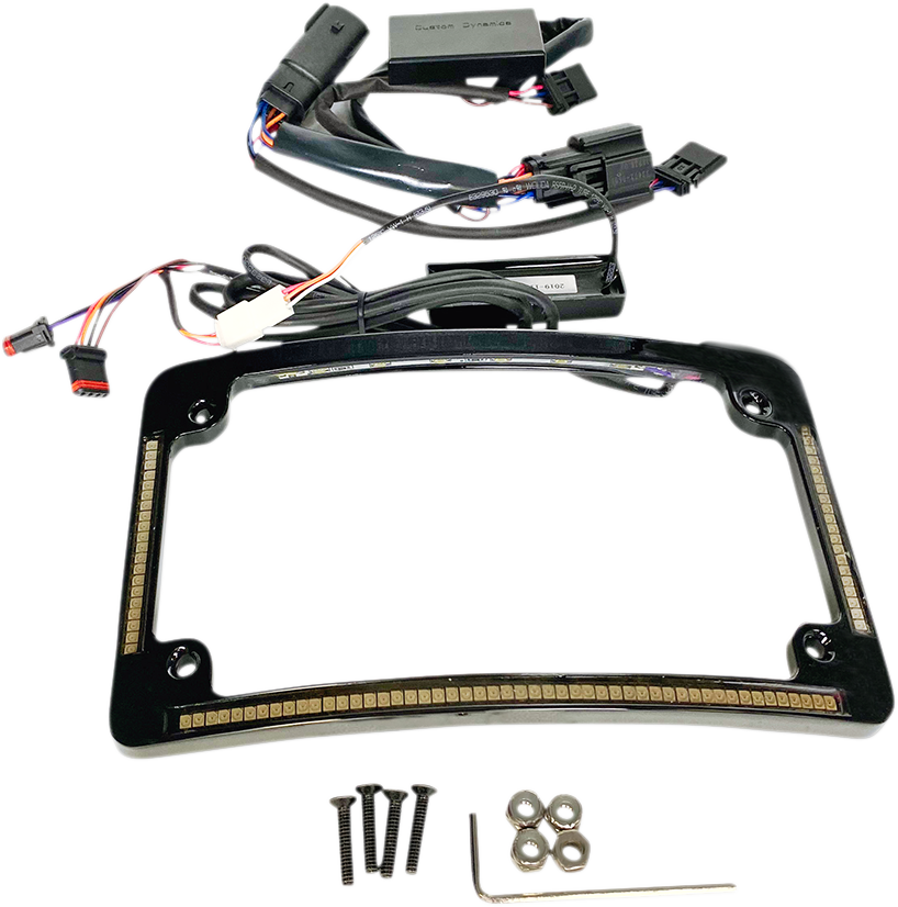 LED Radius License Plate Frame