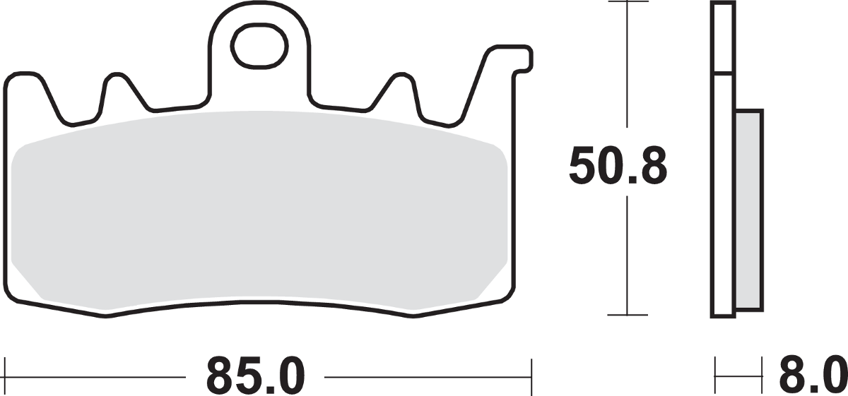 HS Street Excel Sintered Front Brake Pads