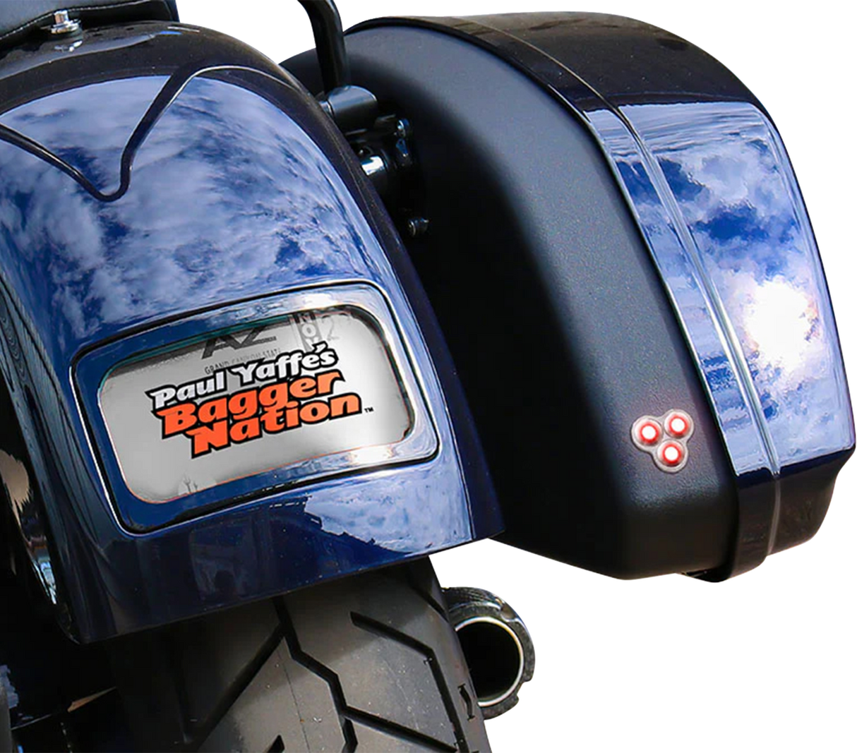 Tri-Pod Taillight with Lightning Bolts
