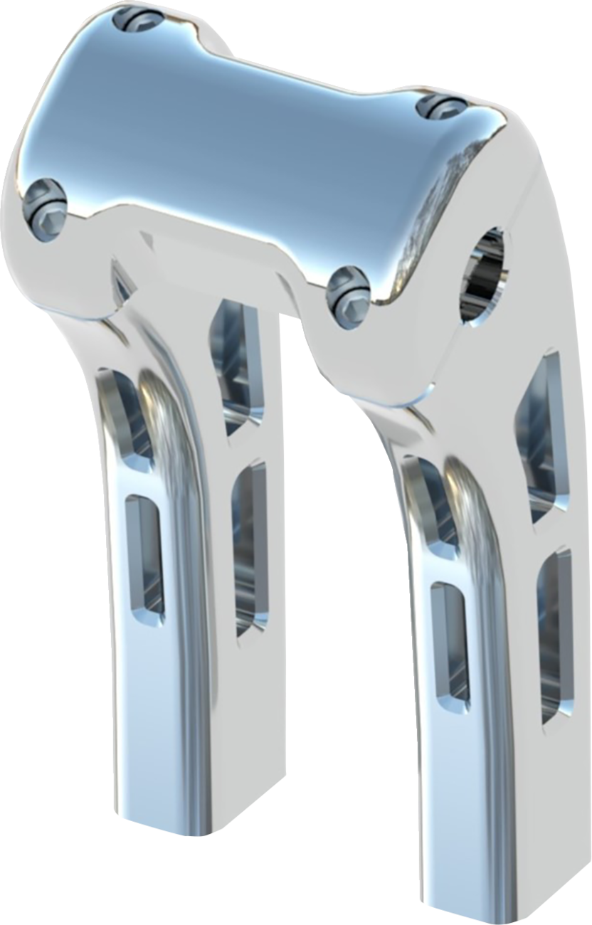 Ghost Risers - 1-1/4 Clamp - 8" - Chrome