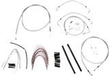 Complete Stainless Braided Handlebar Cable/Brake Line Kit