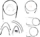 Black Pearl™ Designer Handlebar Installation Kit - 12"-14" - '12-'17 FXDB/C