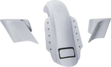 Swoop Three Piece Stretched Rear Fender Kit With Side Panels and Lightening Bolts