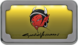 Beveled License Plate with Lights