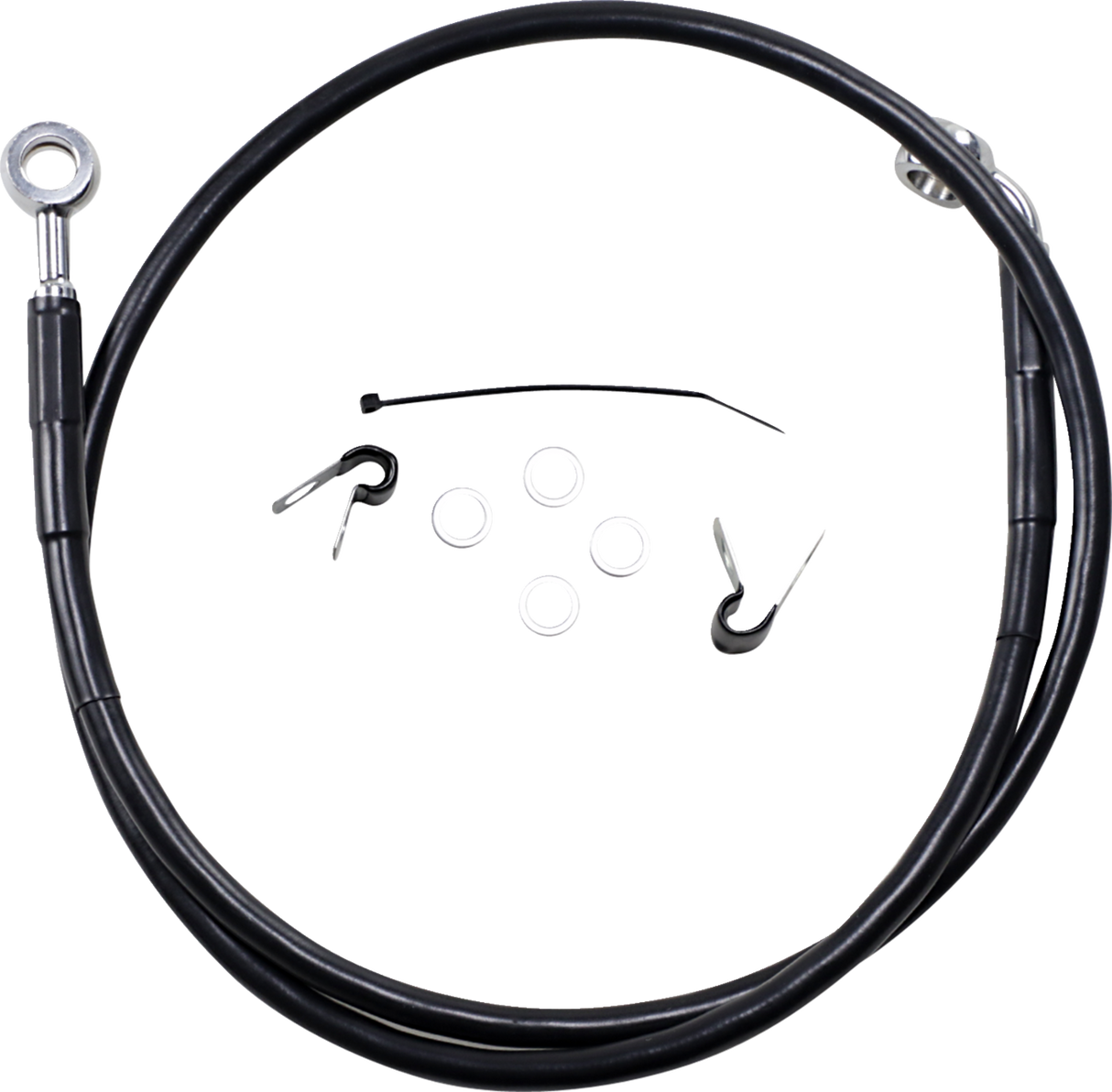 Extended Length Black Vinyl Brake Line Kit [2/2]