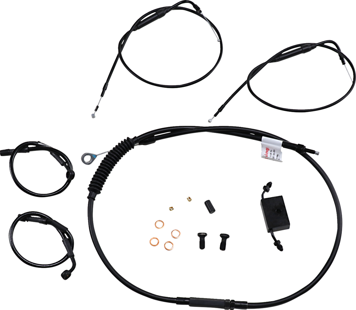 Extended Handlebar Cable and Brake Line Kit for Sportsters with ABS