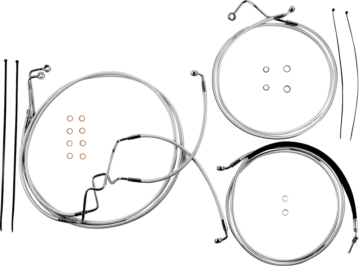 Sterling Chromite II® Designer Handlebar Installation Kit - 10" - '17-'20 FLHR