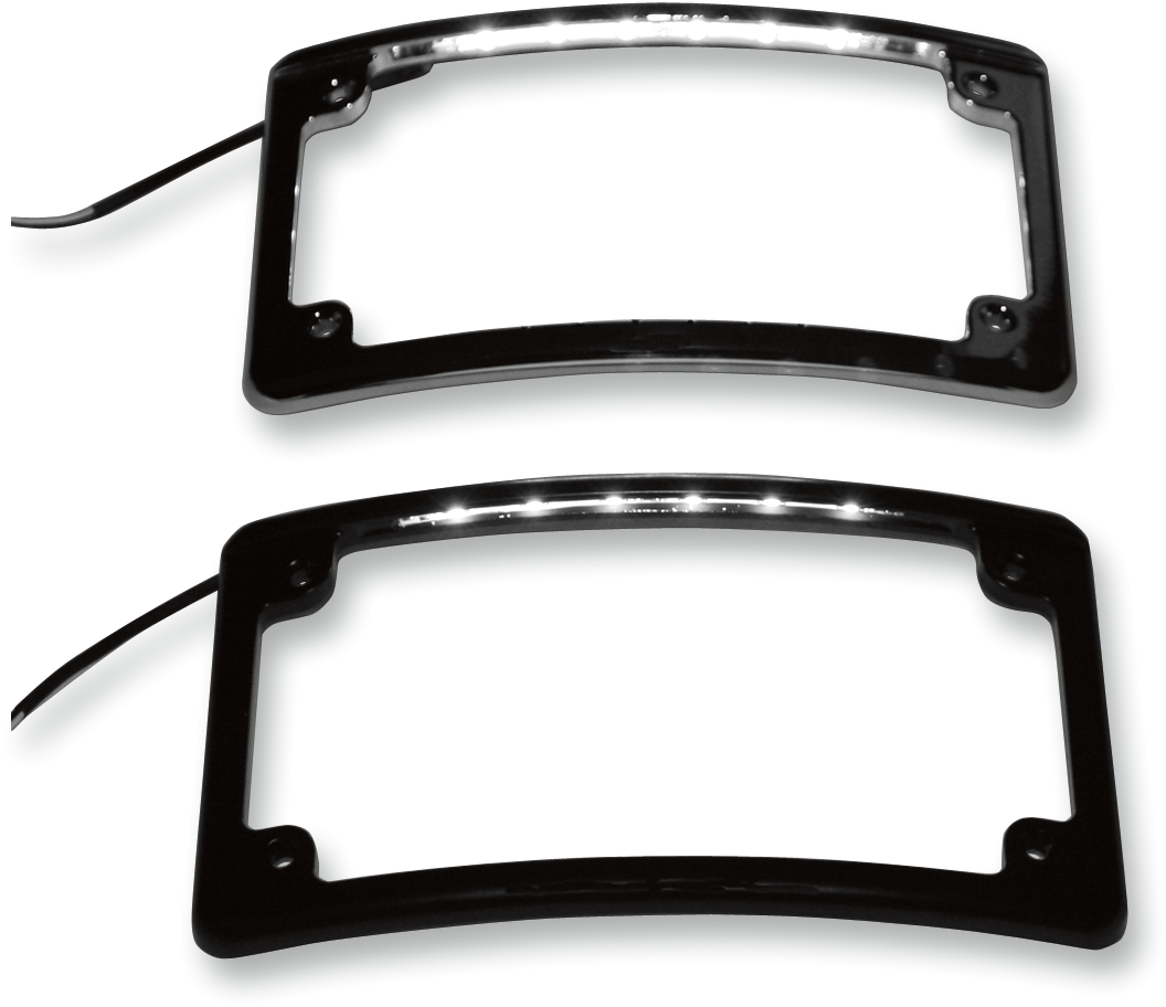 Radius LED License Plate Frame