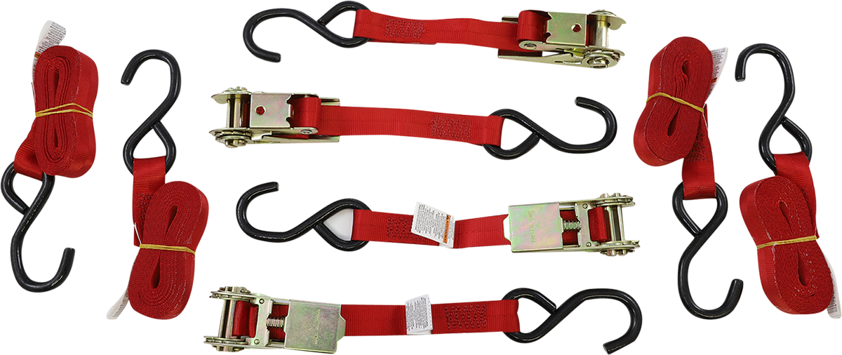 1" X 12' Tie-Downs with Ratchet Buckles