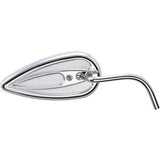 Teardrop Mirror with Steel Stem-Right Side Chrome