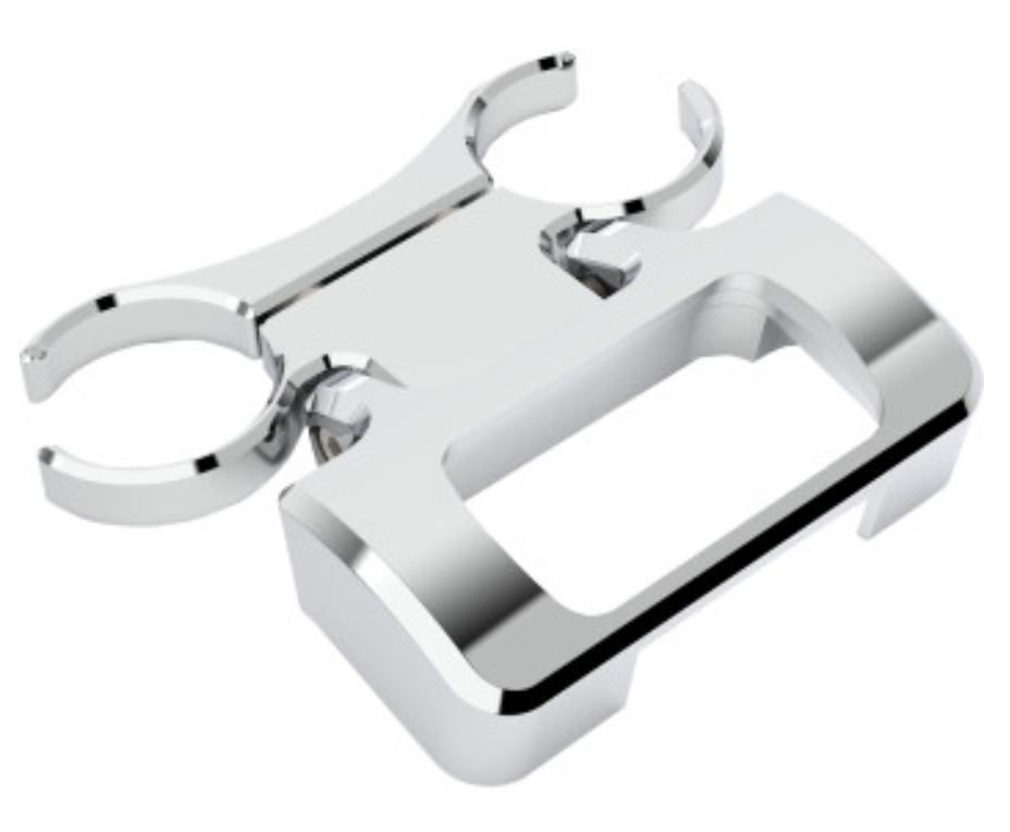 T-Bar Gauge Mount - M8 Softail Black/Chrome