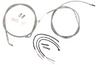 Handlebar Cable/Brake Line Kit - Complete - 12" - 14" Handlebars - Stainless