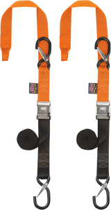 1-1/2" Cam-Buckle with Safety-Latch Hooks and Soft-Tye