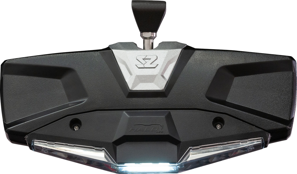 Halo R Rear View Mirror with Cast Aluminum Bezel/LED Cabin Light - Maverick X3