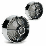 Screw In Style Big Chrome Smoked Turbine (FREE SHIPPING)